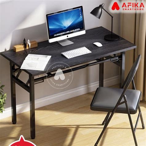 Jual Meja Kayu Belajar Laptop Lipat Foldable Desk X Cm Hitam