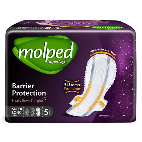 Гигиенические прокладки Molped Supernight super long ночные 35 см 5 шт ...
