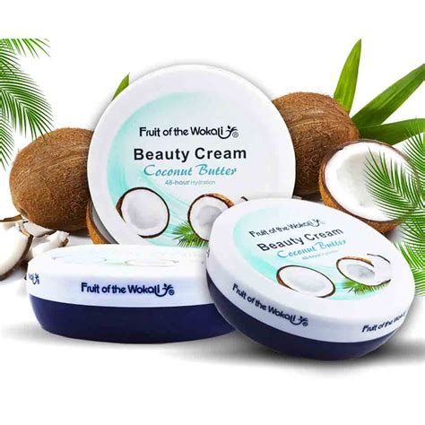 Wokali coconut face cream body based coconut oil beauty cream