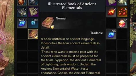 How To Get The Illustrated Book Of Ancient Elementals In Lost Ark Pro