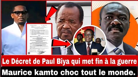 D Cret De Paul Biya Qui Met Fin La Guerre Entre Mouelle Kombi Et