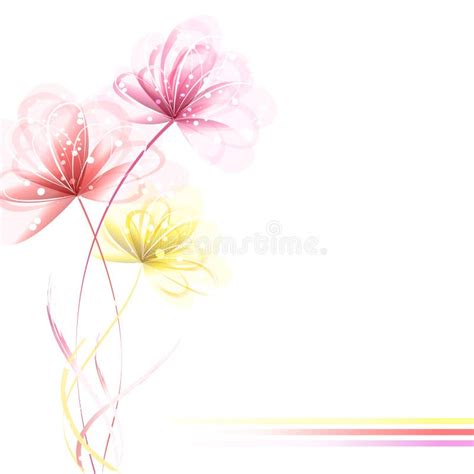 Fondo Del Vector Con Las Flores En Colores Pastel Ilustraci N Del