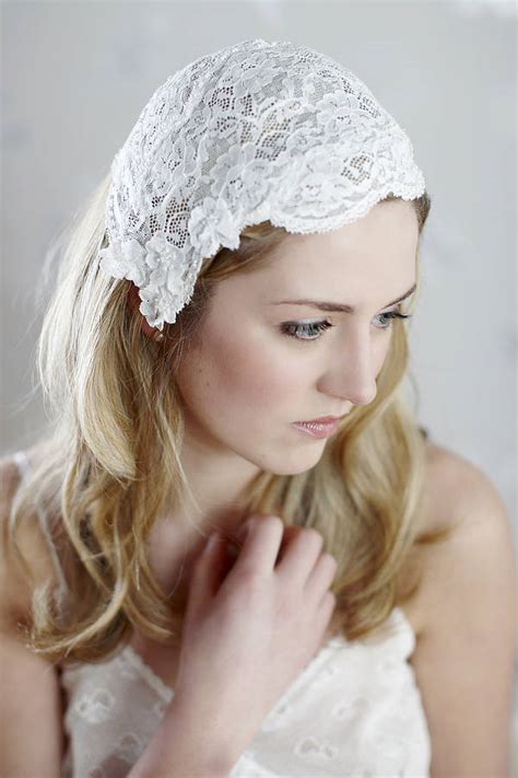 Liliana Lace Beaded Bridal Juliet Cap By Lovebysusie