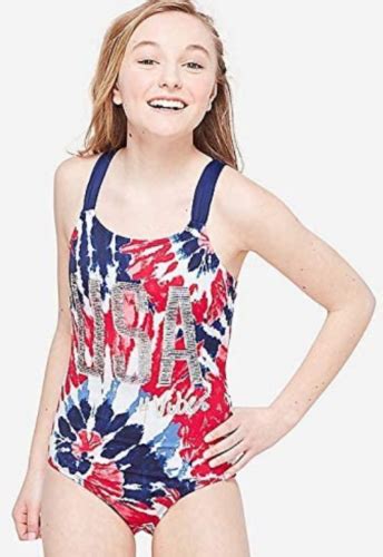 Justice Girls Swimwear One Piece Bathing Swimming Suit Ebay