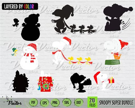 Christmas Bundle Charlie Brown Peanuts Svg Snoopy Png Merry