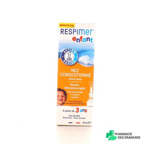 Respimer Enfant spray nasal nez bouché Action rapide dès 3 ans