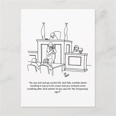 Funny Lawyer Humor Postcard | Zazzle | Lawyer humor, Funny postcards ...