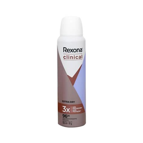 Desodorante Feminino Rexona Women Clinical Extra Dry Aerosol 150mL