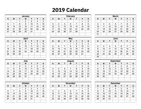 Calendar One Page A Printable Calendar