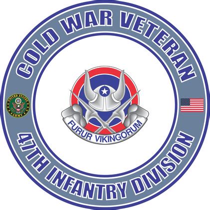 U S Army Cold War 47th Infantry Unit Crest Veteran Decal