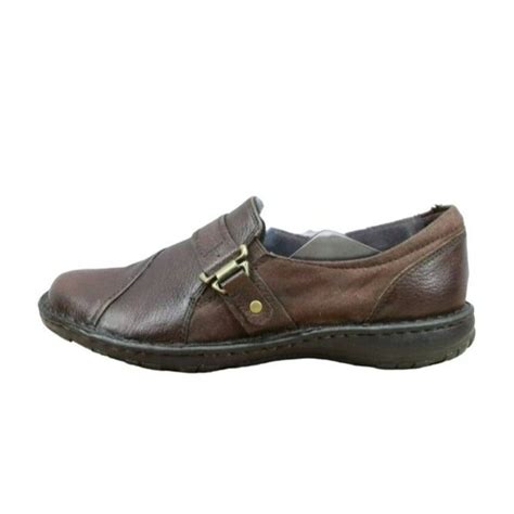 Earth Spirit Shoes Earth Spirit Brown Leather Slip On Loafer Casual