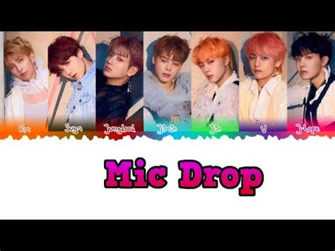 Full Length Edition BTS MIC Drop Steve Aoki Remix Lyrics Color