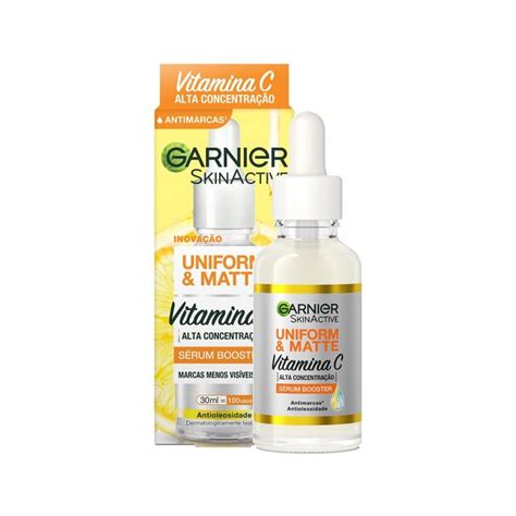 Sérum Booster Facial Garnier Skinactive Uniform And Matte Vitamina C 30ml