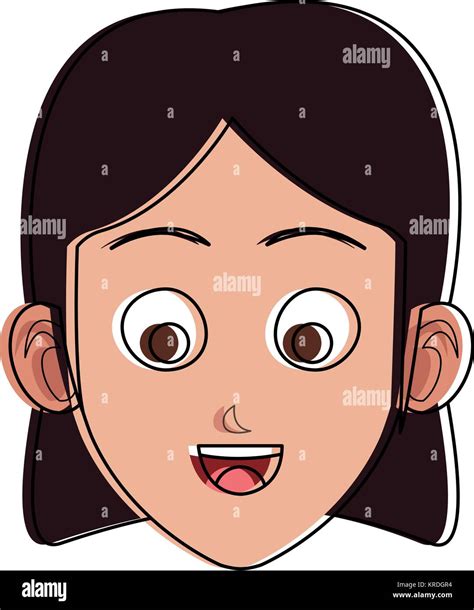 Young Woman Face Stock Vector Image And Art Alamy