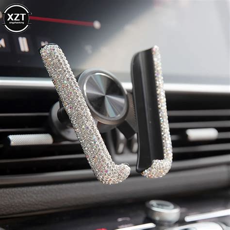 Soporte Universal De Tel Fono Para Coche Con Diamantes De Imitaci N De