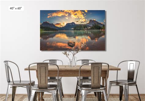 Emerald Lake Photographybanff Sunrise Canadian Nature - Etsy