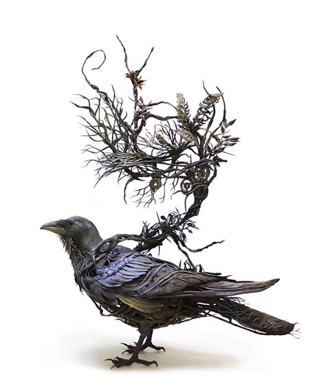 Corvid III - original handmade OOAK art sculpt by creaturesfromel on DeviantArt