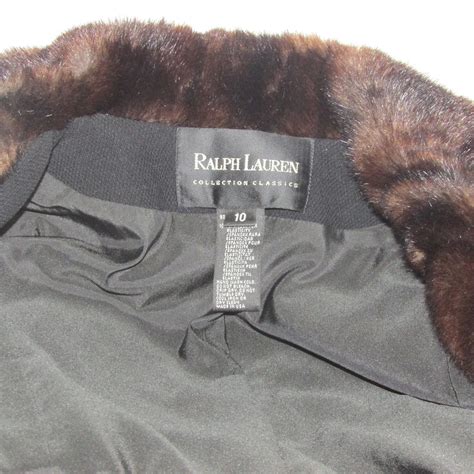 Ralph Lauren Vintage Jacket Faux Fur 1980s Etsy