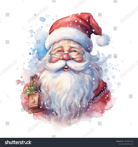 15 960 Santa Claus Watercolor Images Stock Photos 3D Objects