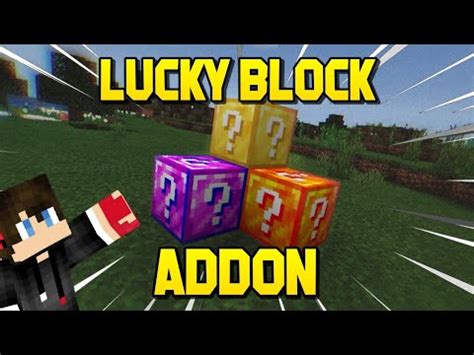 Lucky Block Addon In Minecraft P E Bedrock 1 16 4 Very Useful