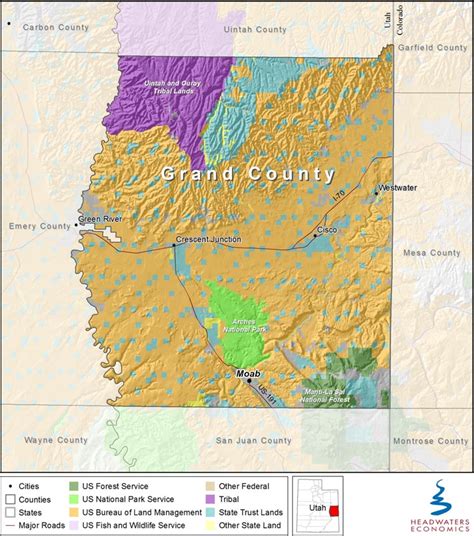 Grand County Utah Map | Zip Code Map