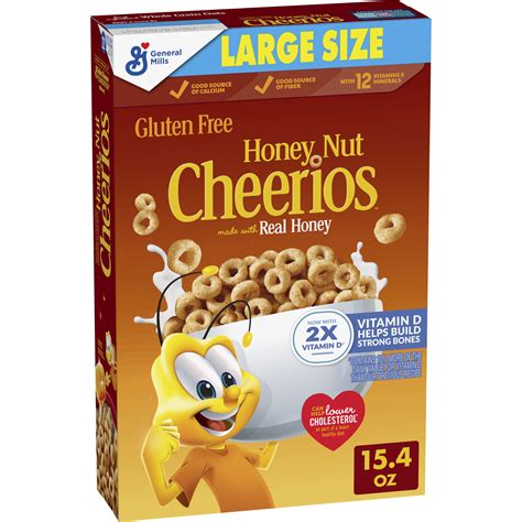 Honey Nut Cheerios Heart Healthy Breakfast Cereal Gluten Free Cereal