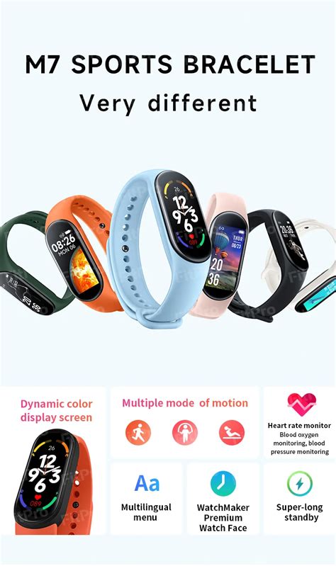 M7 Smart Bracelet M7 Smart Band Waterproof Sports Fitness Tracker Nfc