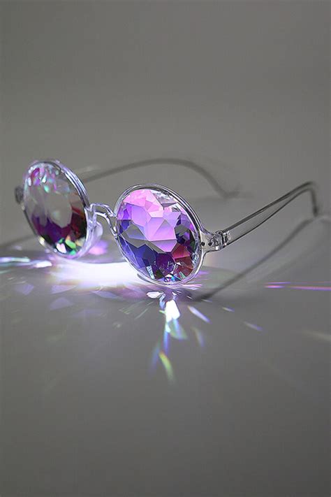 Glofx Kaleidoscope Glasses Crystal Lenses Transparent Frame