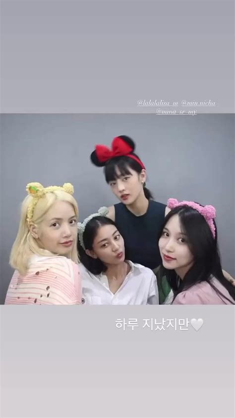 On Twitter Rt Misayeon Jihyo Ig Story Update Ft Mina Lisa