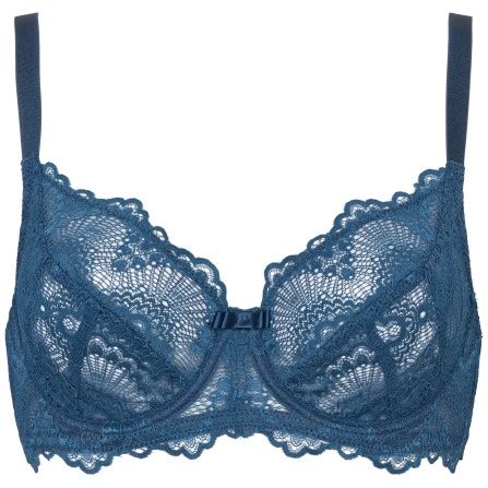 Missya Tanya Wire Bra Blå Bøjle Bh med blonde 10527 Lingeri