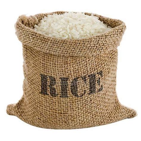 Brown Sack Rice Packaging Jute Sacks Bag Storage Capacity 50 100kg At