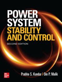 Power System Stability And Control Second Edition