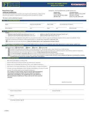 Fillable Online Income Distributions Fax Email Print Pdffiller