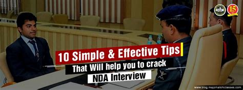 Top Effective Tips That Will Help You To Crack Nda Interview