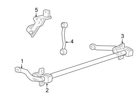 Yc Z C Aa Ford Suspension Stabilizer Bar Mount Front Wd