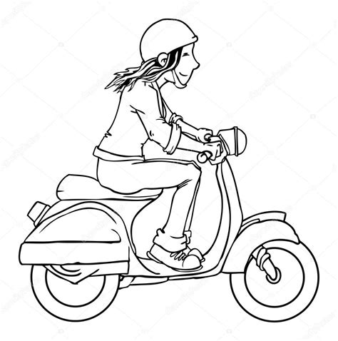 Dibujo De Una Motociclista Para Colorear Dibujos Para Colorear Porn Sex Picture