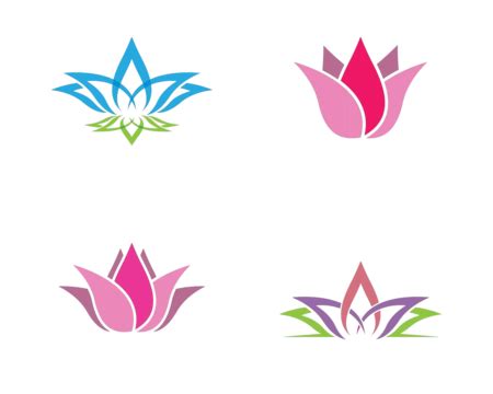 Lotus Symbol Vector Icon Illustration Sign Zen Woman Vector Sign Zen