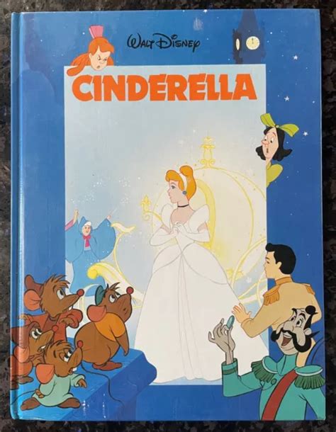 Walt Disney Classic Storybook Cinderella Hardcover Book Vintage