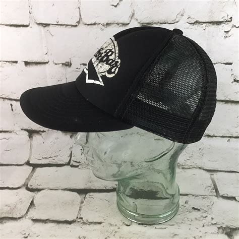 Harbor Bar Vintage Trucker Snapback Hat Black Mesh Ba Gem