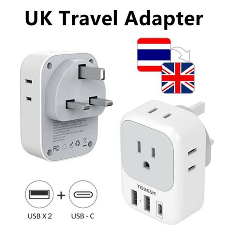 Travel To Uk Th Us To Uk Plug Adapter Tessan Type G Travel Converter