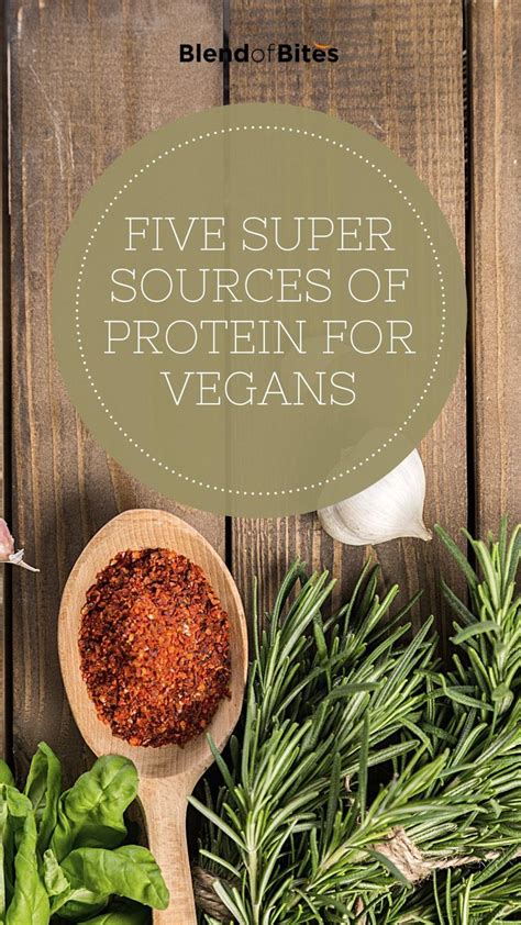 Five Super Sources Of Protein For Vegans Blend Of Bites Tipps