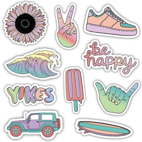 Big Moods Vsco Girl Sticker Pack Pc In Girl Stickers Cute