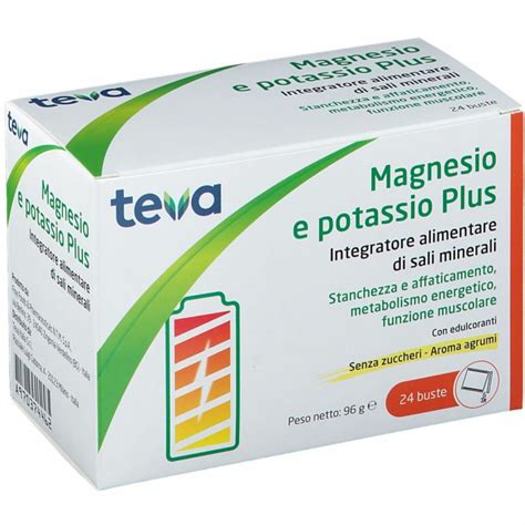 Magnesio Potassio Plus Teva 24 Bustine