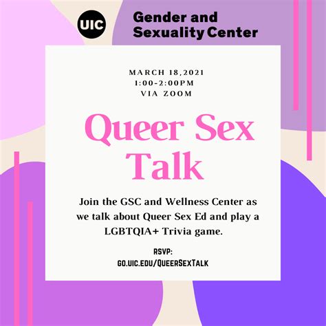 Queer Sex Ed Wellness Center University Of Illinois Chicago