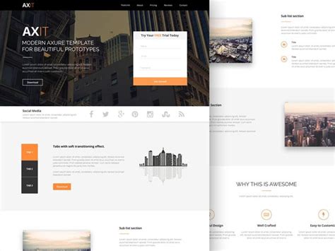 Axit Psd Landing Page Freebiesbug Psd Landing Page Design Freebie