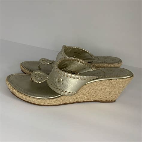 Jack Rogers Marbella Jute Espadrille Wedges Gem