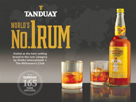 Tanduay Declared Worlds Number One Rum For Second Straight Year