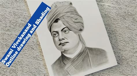 How To Draw Swami Vivekananda Swami Vivekananda Outline Drawing And