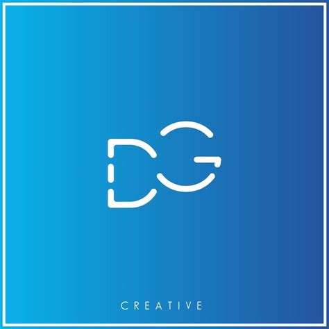 Premium Vector Dg Creative Latter Logo Design Premium Vector Creative