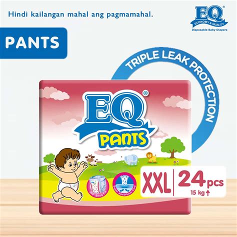 EQ Pants XXL 15 25 Kg 24 Pcs X 1 Pack 24 Pcs Diaper Pants